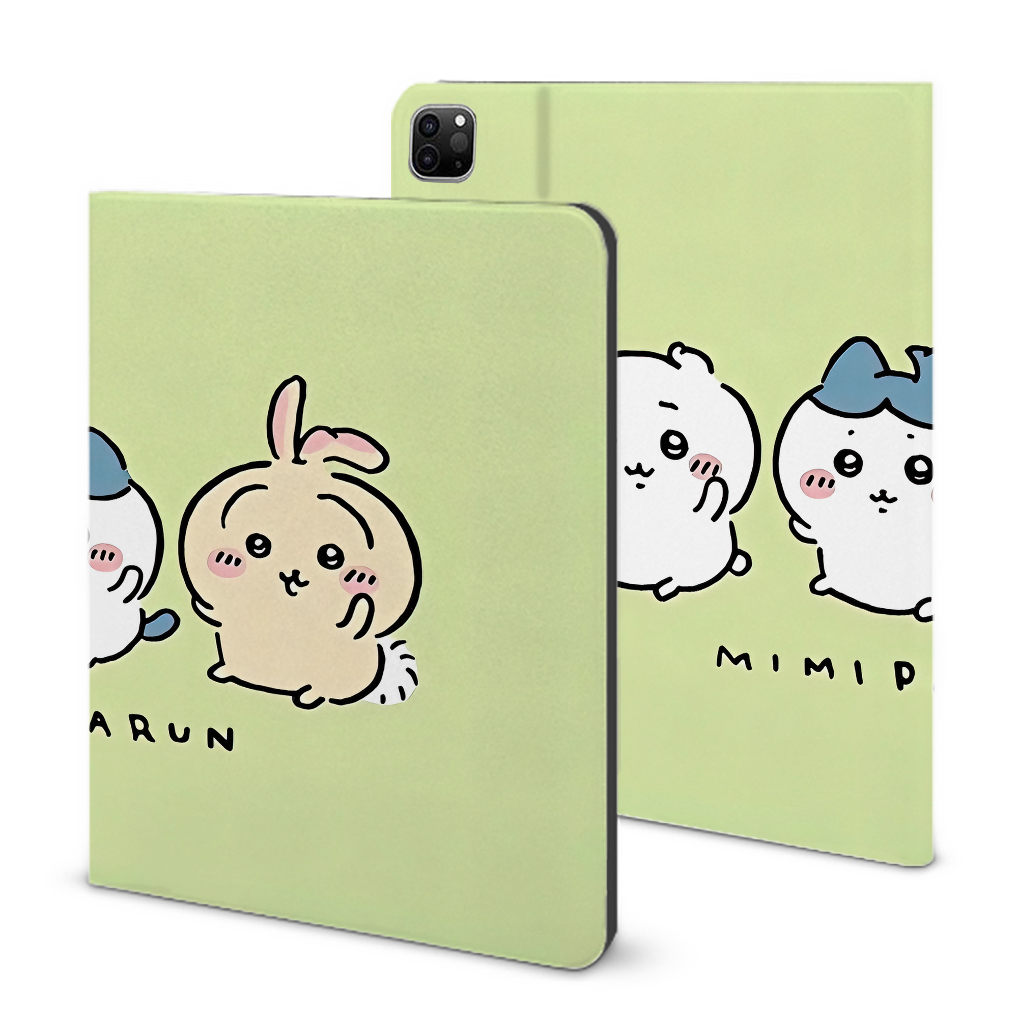 （画像用） ちいかわ Chii-kawa IPad ケース ブック型 PUレザー TPU 耐衝撃 軽量 薄型 ペン収納なし 全面保護 IPad 各モデル対応
